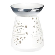 Aromalampa porcelnov stbrno-bl - ARK3605-SIL