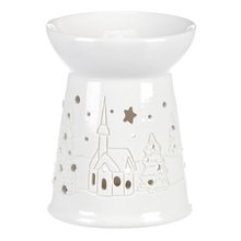 Aromalampa porceln s vnonm motivem 14cm - barva bl