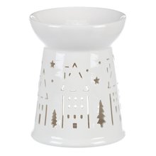 Aromalampa porceln s vnonm motivem 14cm - barva bl