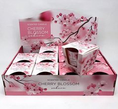 Svka v konickm skle 115g Cherry Blossom - Sakura white