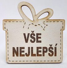 Drek velk devn 8cm s npisem - Ve nejlep