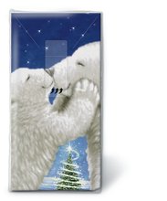 Kapesnky paprov s potiskem, sada/10ks - Polar bear kiss