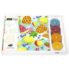 Drkov set Combibox 20x ubrousek, 4x aj. svka - Tropical fruits