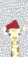 Kapesnky paprov s potiskem sada/10ks - Giraffe Santa