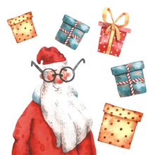 Ubrousky paprov s potiskem 33x33cm - Goofy Santa