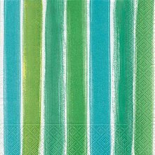 Ubrousek paprov s potiskem 33x33cm - Painted stripes blue