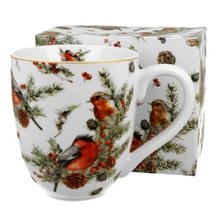 CHRISTMAS BIRDS - Porcelnov hrnek maxi 1000ml v boxu