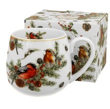 CHRISTMAS BIRDS - Porcelnov hrnek barylka 430ml v boxu