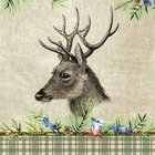 Ubrousky paprov s potiskem 33x33cm - Deer