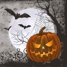 Ubrousky paprov s potiskem 33x33cm - Halloween Time