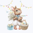 Ubrousky paprov s potiskem 24x24cm - Bunny joy