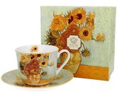 Van Gogh&quot;Sunflowers&quot; - Porcelnov lek s podlkem jumbo 450ml v boxu