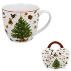 CHRISTMAS TREE - Hrnek porcelnov 460ml s dekorem v pebalu